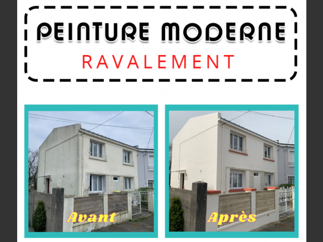 Peinture moderne brest nettoyage de facade et ravalement brest meÌtropole
