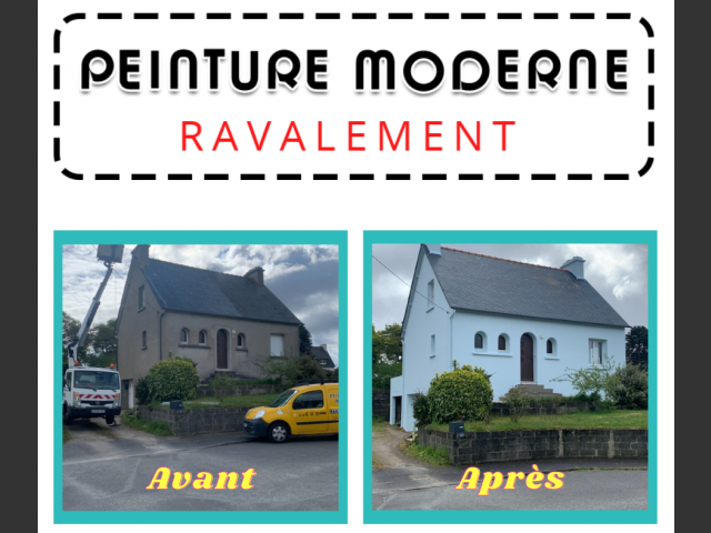 Peinture moderne - ravalement brest maison