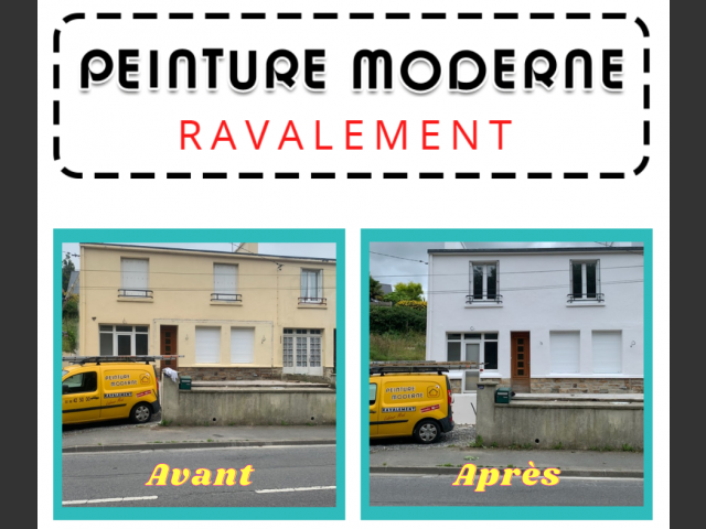 Peinture moderne - ravalement maison brest