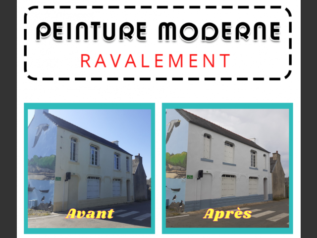 Peinture moderne - ravalement maison guipavas