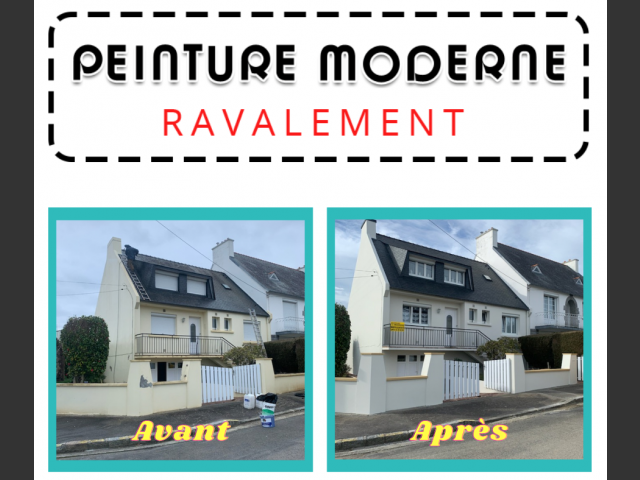 Peinture moderne - ravalement brest maison